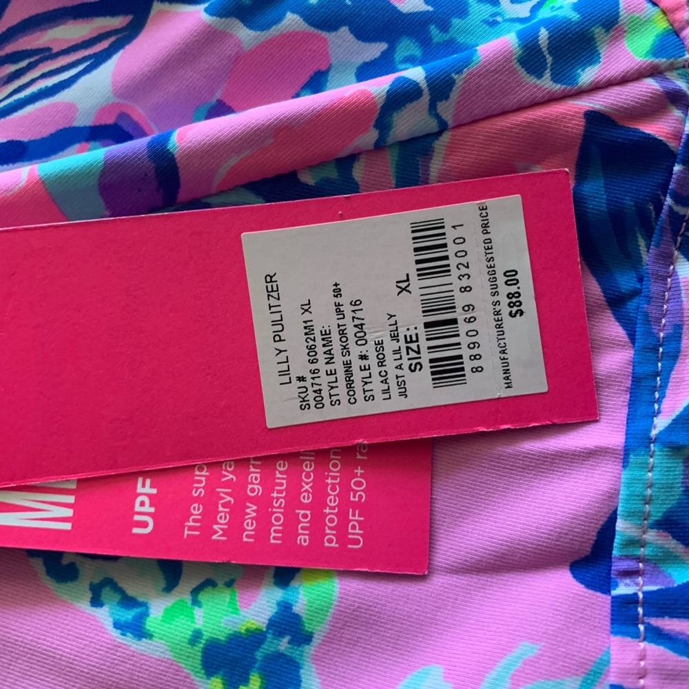 NWT LILLY Pulitzer Tennis Skirt. Size XLG